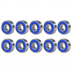 10 tk Rulluisuratta Laagrid S&uuml;gava Soonega 608rs ABEC-9 Miniatuurkuullaagrid S&uuml;sinikterasest T&auml;ppislaager Rulale sinine