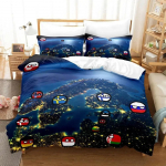 Uus Countryball Polandballsi voodipesukomplekt, &uuml;heinimesevoodi, kaheinimesevoodi, suur kaheinimesevoodi, t&auml;iskasvanud lapsele magamistoa tekikott Komplektid multifilm EU Single 135x200cm