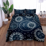 Vintage Taevane P&auml;ike Kuu Tekikomplekt King Queen Double Full Twin &Uuml;hekohaline Suurus Voodipesukomplekt 135x200cm