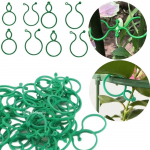 50/100 tk Plastikust aiaviinapuu kinnitusklambrid, lipsu taim komplektis pandla r&otilde;ngas aia tomati viinamarjapuu konksu taimede tugit&ouml;&ouml;riistad 50pcs