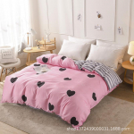 Aloe Vera puuvillane tekikate &ndash; &uuml;hekordne, 1,5 m/1,8 m, standardpikkus 2,2 m 1.5*2.0 Single Quilt Cover