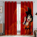 2-osaline Jaapani anime tr&uuml;kitud kardinad Sobivad &uuml;hiselamu magamistoa elutoa k&ouml;&ouml;gi jaoks Nelja hooaja dekoratiivsed kardinad W50xH140(CM)x2PCS&Grommet Top