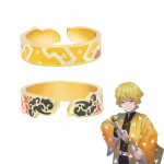 Anime Demon Slayer S&otilde;rmus Kimetsu No Yaiba Kamado Tanjirou Inspireeritud Reguleeritav S&otilde;rmus F&auml;nnidele Cosplay Rekvisiidid Ehted Kingitus