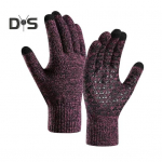 Talvekindad meestele ja naistele, libisemiskindlad puutetundlikud termokindad, sametvoodriga kindad k&uuml;lma ilma jaoks, matkamiseks, suusatamiseks, jalgrattas&otilde;iduks must