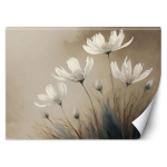 Tapeet Valged Lilled Abstraktsioon 100x70 beež