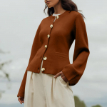 Naiste Kate kardigan kampsunid vabaaja pikkade varrukatega avatud esin&ouml;&ouml;biga MODISH KARDIGAN &ndash; LAIAD VARRUKAS L hall v&auml;rv