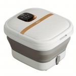 1 l&otilde;&otilde;gastav mullivann jalgadele, kuuma massaaži ja reguleeritava temperatuuriga - Euroopa standardpistik, 220-240V toitepinge, vastupidav PP materjal valge