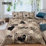 Vana Ajalehe Tekikott Komplekt Laps Kuum &Otilde;hupall Tekikott Retro Veoauto Voodipesukomplekt Mikrokiust Jalgratas Vintage Tekikott EU single(135x200cm)