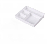 1 tk lauaarvuti nelja v&otilde;rega mitmesugused hoiukarbid Multifunktsionaalne ehete kirjatarvete kosmeetika organiseerimiskarp koju ja kooli 20 *15.5 *3cm valge