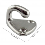 Ship Hook 316 Marine Hardware Jahtide tarvikud Fen-der Hook Mereriide puksiiri jaoks Marine Grade roostevabast terasest mantlikonks
