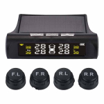 P&auml;ikeseenergia TPMS auto rehvir&otilde;hu h&auml;ires&uuml;steemi automaatne turvalisus v&auml;lise anduri rehvir&otilde;hu temperatuuri hoiatus must