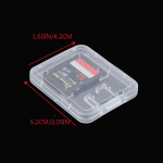 10 tk SD m&auml;lukaardi salvestuskarp l&auml;bipaistev plastikust Tf SIM-kaardi salvestus&uuml;mbrise hoidik Sdhc Mmc Xd Cf kaardi kaitsekate