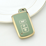 TPU kaugjuhtimispuldi kott Toyota RAV4 Highlander Auris CHR Avalon Land Cruiser Corolla Camry 3 nupuga auto kaugjuhtimispuldi v&otilde;tme&uuml;mbrise kaanele must