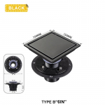 Ruudukujuline N&auml;htamatu Roostevabast Terasest P&otilde;randak&uuml;na Deodorant Pr&uuml;gifilter &Auml;ravool Du&scaron;ip&otilde;randa &Auml;ravool Vee Filter Vannitoa Tarvikud