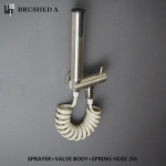 Kaasaskantav k&otilde;rgsurve bidee pihustikomplekt Vannitoa r&otilde;du Harjatud kullaga 3 funktsiooniga k&auml;eshoitav pihusti du&scaron;iotsik isepuhastuv