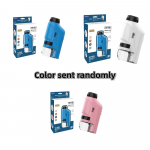 K&auml;simikroskoobi komplekt 60-120x taskumikroskoobi patareitoitega k&auml;eshoitav minimikroskoop LED-valgusega kaasaskantava mikroskoobiga 60X-120X