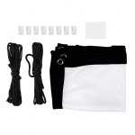 16:9 Paksendav kaasaskantav kortsumatu pehme valge pol&uuml;esterprojektori kardinaprojektorekraan(40 tolli )