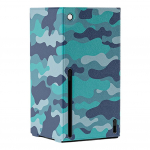 Magnetiline nutikas &uuml;mbris, lahtik&auml;iv kaitse&uuml;mbris, Xbox Series X tarvikute kaitse&uuml;mbrised, esmaklassiline PU-nahk ja pehme sisevooder 30*16*16cm sinine/kamuflaaž