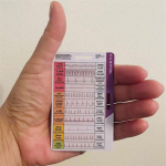 EKG/EKG r&uuml;tmitaskukaart Kahepoolne disain Ekg r&uuml;tmi t&otilde;lgendusm&auml;rgi kaart EKG m&auml;&auml;ra taskukaardid Ekg nihikud 9.8x5.8cm