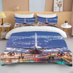 mood 3D-prindiga lennuki voodipesukomplekt, multifilmimustriga tekikotid padjap&uuml;&uuml;ridega, pehme voodipesu, kohandatud voodipesu, dropshipping 140x200cm 3pcs