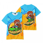 6 v&auml;rvi burgerfriikartulite ICrimax T-s&auml;rk Hip Hop Meeste Naiste Multifilmiprindiga &Uuml;laosa T-s&auml;rgid Harajuku T-s&auml;rgid Mood Suvine T-s&auml;rk S