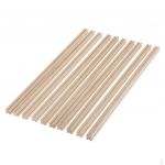 10 Pieces Balsa Wood Unfinished Groove s Dowel Rod 11mm