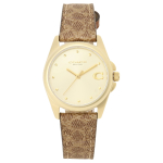 Kella GRASON Signature C L&otilde;uend 28mm Kollase Kullaga sihverplaat Kvartsikell 14504107 Pruun [Coach] Naiste [Toode] beige