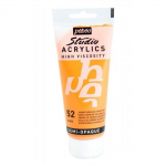 Peinture Acrylique - P&eacute;b&eacute;o - Studio - Jaune Cadmium Fonc&eacute; - 100 ml - Satin&eacute;