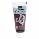 Peinture Acrylique - P&eacute;b&eacute;o - Studio - Terre Rouge - 100 ml - Satin&eacute; - Professionnel