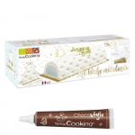Moule &agrave; b&ucirc;che de No&euml;l matelass&eacute;e + 1 Stylo chocolat