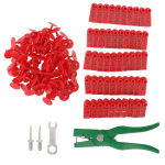 Ear Tag Plier Professionaalne loomade k&otilde;rvam&auml;rkide aplikaator koos k&otilde;rvam&auml;rkidega loomakasvatuseks