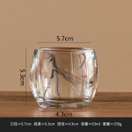 Crystal Glass Must-valge Tinditass Creative Baijiu Cup V&auml;lismaise veini tass Teetassid V&auml;ikese mahutavusega veinikomplekt Kodune joogikomplekt 60ML