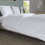 Housse de couette DODO - 260x240 cm - Coton - Antibact&eacute;rien - Blanc valge