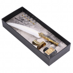 Sulepliiats, mugav kirjutamine, vanaaegne elegants, peen t&ouml;&ouml;tlusega sulepliiats valge