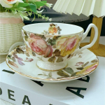 Briti luust portselanist kohvitass, koduse hommikus&ouml;&ouml;gi tass, luksuslik p&auml;rastl&otilde;unatee komplekt, &uuml;liilus kruus, Euroopa tassi ja taldrikukomplekt