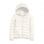 Naiste talve sulejope kapuutsi ja t&otilde;mblukuga taskud T&otilde;mblukuga polsterdatud &uuml;hev&auml;rvilised l&uuml;hikesed &uuml;ler&otilde;ivad pikkade varrukatega Kerge &otilde;huke jakk S telliskivipunane v&auml;rv