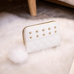 Naiste v&auml;ike kott Naiste tikandiga rahakott Uus suvine mood vaba aja ID-kaardi kott valge