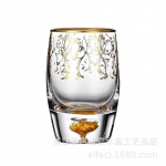 K&auml;sitsi valmistatud Jaapani Phnom Penh klaasist sinised pliivabad kristallist teetassid lihtsad klaasist joogitassid mahlitassid 210ml