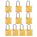 10 tk 3 mm lukustustagouti lukuga Vastupidav 4 auguga isoleeritud nailonist ohutu energiaisolatsiooni tabalukk