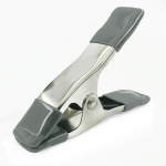 4-tolline raskeveokite metallist vedruklambritega telk, taust, puidut&ouml;&ouml;tlemine, fotograafia, musliin, A-klambrid, tugev k&auml;epide mitmek&uuml;lgseks kasutamiseks 4inch metal clip hall v&auml;rv