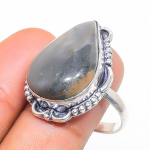Picasso Jasper Handmade 925 Sterling Silver Jewelry Ring Size 10 r6j54