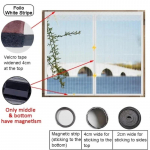 Suvine isekleepuv s&auml;&auml;sevastane aknaekraan Lendavate putukate t&otilde;kestamiseks n&auml;htamatud v&otilde;rkkardinad Eemaldatav magnetklaasi aken 80X100cm