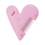 S&uuml;damekujuline h&otilde;renemine juuksel&otilde;ikamiskamm kubemekarvade harjad trimmimisvahendid harvendusk&auml;&auml;rid roosa