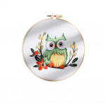 Tikkimiskomplekt &Ouml;&ouml;kulli mustriga tikandid alustuseks tikandid DIY komplekt t&auml;ist&ouml;&ouml;riistadega Materjalide juhised algajatele