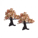 with Artificial Flowers, Architectural Crafts, Miniature Garden Guard Ornament for 12cm 2Pcs