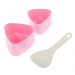 Sushivormi Onigiri riisipallitoidupressi kolmnurkne sushivalmistaja vormisushikomplekt roosa