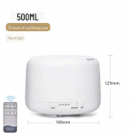 MUJI 500ML Ultraheli aroomidifuuser ja &otilde;huniisutaja, puldiga ja eeterliku &otilde;li lambiga koju v&otilde;i magamistuppa. EU Standard