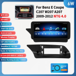 Ossuret Android 13 Autoraadio Carplay 4G Mercedes Benz E-klassile C207 W207 A207 NTG 4.0 4.5 5.0 2-ukseline Autoradio Peaseade 6W 6G 64G