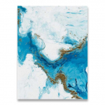 Ookeanisinine abstraktne seinakunst Pilt L&otilde;uend Maalimine Plakat Print Dekoor Seinakunst Pildid Elutoa Kaunistus Raamita 21*30cm