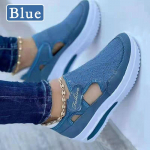 Naiste suvised hingavad &uuml;mmarguse peaga kiiluplatvormiga Slip-on sandaalid &Uuml;hev&auml;rvilised sussid Shake Kingad Lendavad kootud takjakingad kerged tossud kingad 37